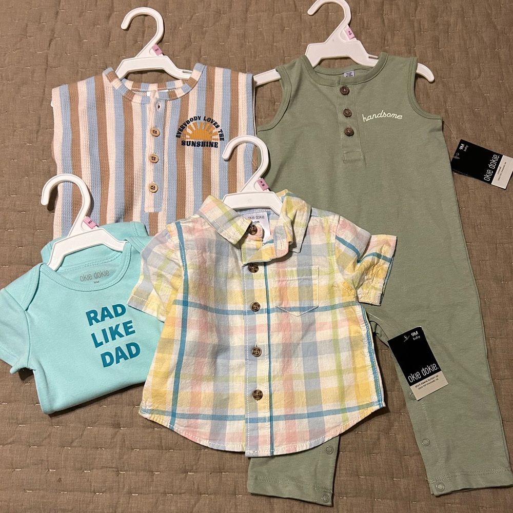 4 Piece Okie Dokie Clothing Size 9 months NWT